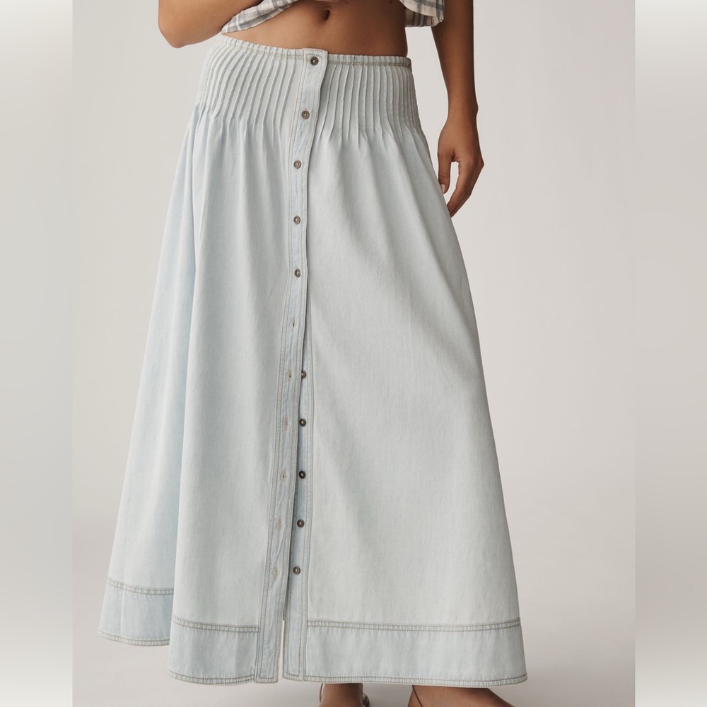 Pilcro Light Blue Maxi Skirt
